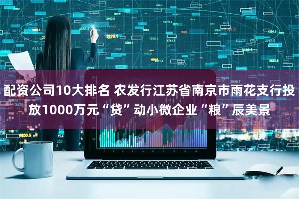 配资公司10大排名 农发行江苏省南京市雨花支行投放1000万元“贷”动小微企业“粮”辰美景